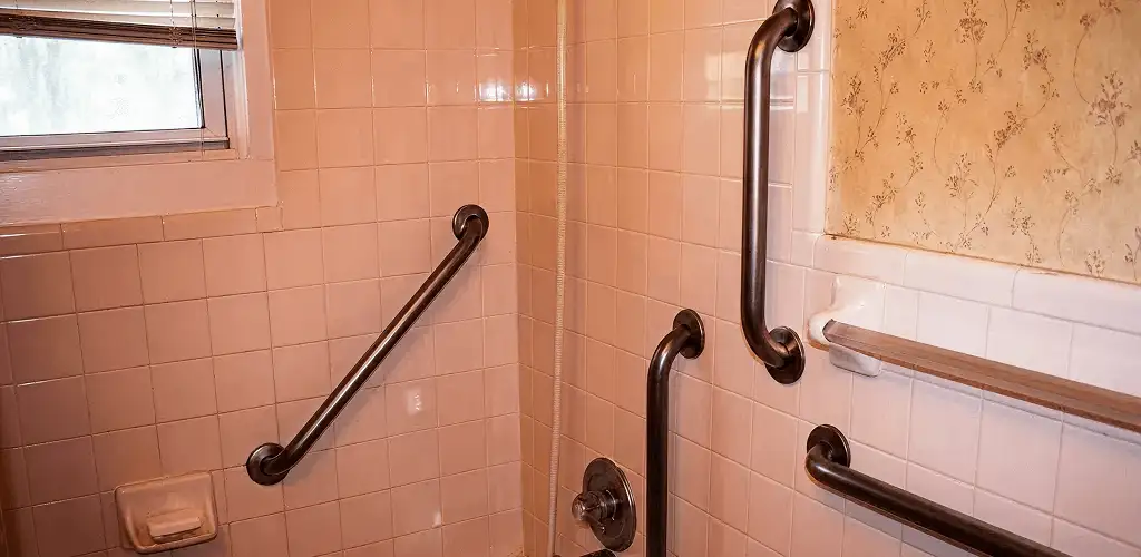 Shower grab bar installation for bathroom safety and accessibility in Sioux Falls, SD