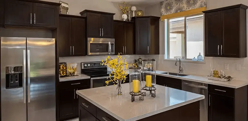 Cabinet painting results with freshly painted kitchen cabinets in Sioux Falls, SD