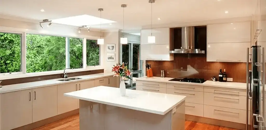 Kitchen cabinet refacing and remodel results in a modern kitchen in Sioux Falls, SD